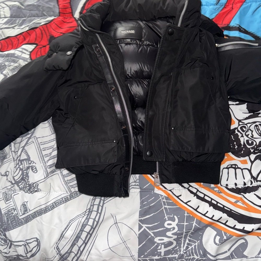 Mackage Black Kids Puffer Jacket